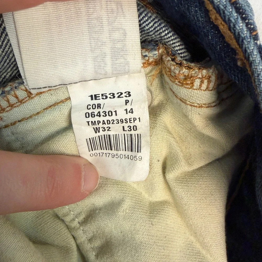 Abercrombie & Fitch Classic Straight Jeans Mens 32x30 Blue Button Fly Denim‎ Y2K